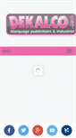 Mobile Screenshot of dekalco.com